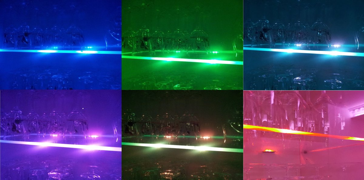 Trango Set van 10 RGB Kleur Veranderende LED Glazen Randverlichting 5022-10 incl. Afstandsbediening Kastverlichting I Glazen Vloerverlichting I Vitrine Verlichting I LED Clips I Meubelverlichting