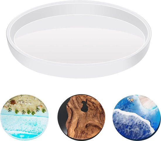 4 Moules En Silicone Ronds - Parfaits Pour DIY Déco & Sous-verres