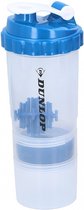Dunlop Fitness shake cup - 550 ml - Blauw - 2 gobelets de rangement empilables