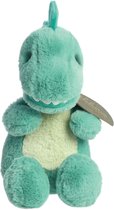 Draak Ryker | ebba Baby Eco | Aurora | Knuffels | Groen Turqoise | Speciaal voor Baby's | Dragon | 34 cm