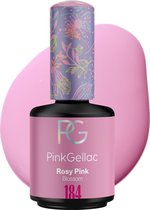 Pink Gellac Roze Gel Nagellak 15ml - Roze Glanzende Gellak - Gelnagellak voor Gelnagels Producten - Gel Nails - 184 Rosy Pink