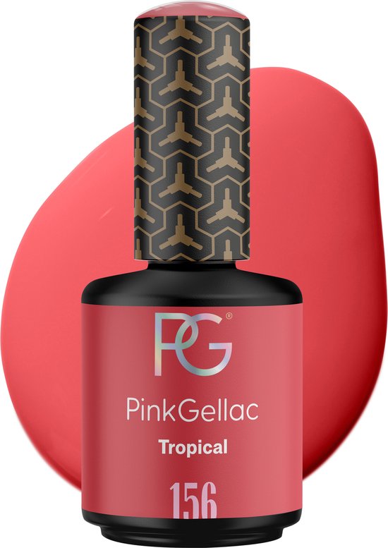 Pink Gellac 156 Tropical Gel Nagellak 15ml - Gellak Gelnagels Producten - Gelnagellak - Gel Nails - Gelnagel
