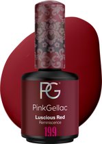 Pink Gellac Gellak Nagellak 15ml - Rode Gellak - Gelnagels Producten - Gel Lak - 199 Luscious Red Gel