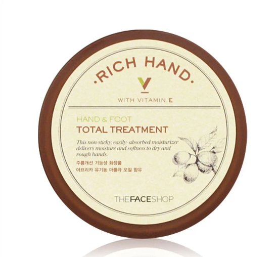 The Face Shop Rich Hand V Hand & Foot Total Treatment Crème 120 ml
