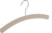 De Kledinghanger Gigant - 10 x Blousehanger / shirthanger / kinderhanger beukenhout naturel ongelakt, 34 cm