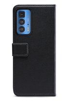 Mobilize Classic Gelly Wallet Telefoonhoesje geschikt voor Motorola Edge 20 Pro Hoesje Bookcase Portemonnee - Zwart