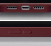 Coque Apple iPhone 14 - Mobilize - Série Rubber Gelly - Coque arrière en TPU - Rouge Bourgogne - Coque adaptée à Apple iPhone 14
