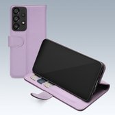 Mobilize Telefoonhoesje geschikt voor Samsung Galaxy A33 Hoesje | Mobilize Premium Gelly Wallet Bookcase Portemonnee | Pasjeshouder voor 3 Pasjes | Telefoonhoesje voor Pinpas / OV Kaart / Rijbewijs - Paars