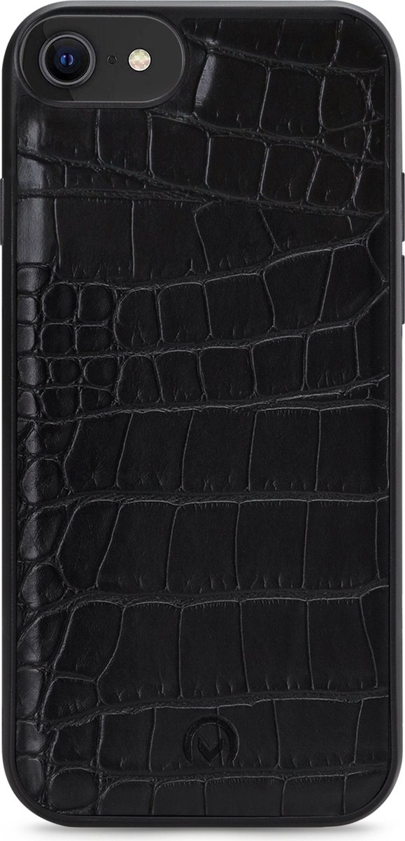 Mobilize Telefoonhoesje geschikt voor Apple iPhone SE (2022) Hoesje | Mobilize Elegant Magnet Uitneembare 2in1 Clutch | Pasjeshouder voor 3 Pasjes | Telefoonhoesje voor Pinpas / OV Kaart / Rijbewijs - Black Croco | Zwart — cadeau in Cadeau-ideeën - foto 4