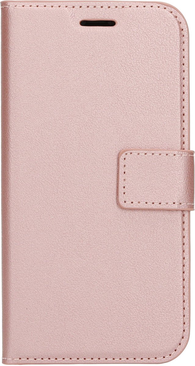 Mobiparts Telefoonhoesje geschikt voor Apple iPhone 12 Pro Hoesje | Mobiparts Classic Wallet Bookcase Portemonnee | Pasjeshouder voor 4 Pasjes | Telefoonhoesje voor Pinpas / OV Kaart / Rijbewijs - Roze