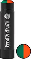 Hand mixed duo kleur waterbasis verfstick - Groen & Oranje