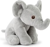 Eco-vriendelijke Olifant Knuffel - 100% Gerecycled Pluche Speelgoed - Zacht & Knuffelbaar - 13-15cm - Voor Pasgeboren & Kind - Milieubewust Speelgoed