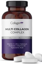 Collageen Forte Platinum Multi-Collageen Complex, Food Supplement, Probiotisch en multivitamine 1500 mg x 90 tabletten