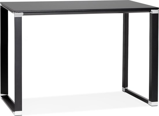 7H SEVEN HOUSE Oyam Metal Desk with Wooden Shelf, 142 x 84 x 46 cm