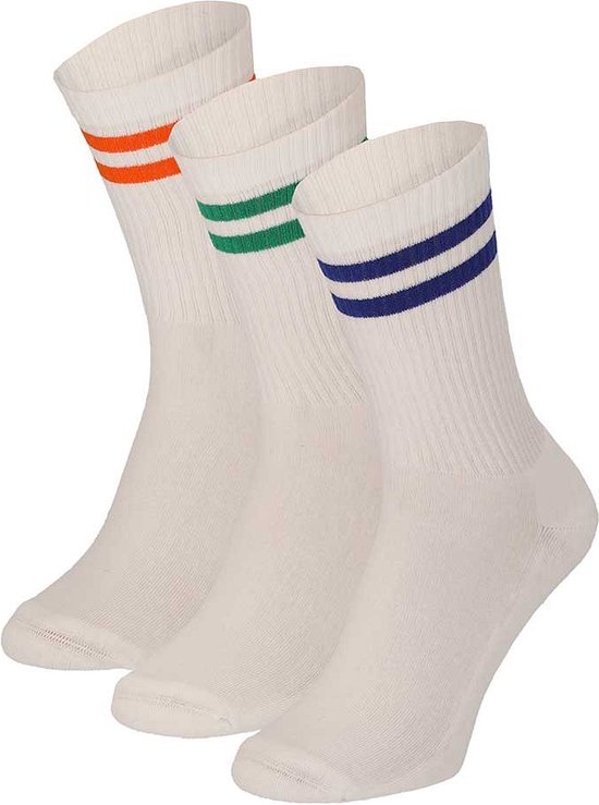 Chaussettes de sport Fashion - Multi Rayures - Taille 41/46