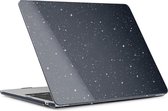 Glitter Case - Geschikt voor MacBook Air Hoes - Glitters - Voor Air 13 inch (M1, 2018-2020) A1932 t/m A2337 - Zwart