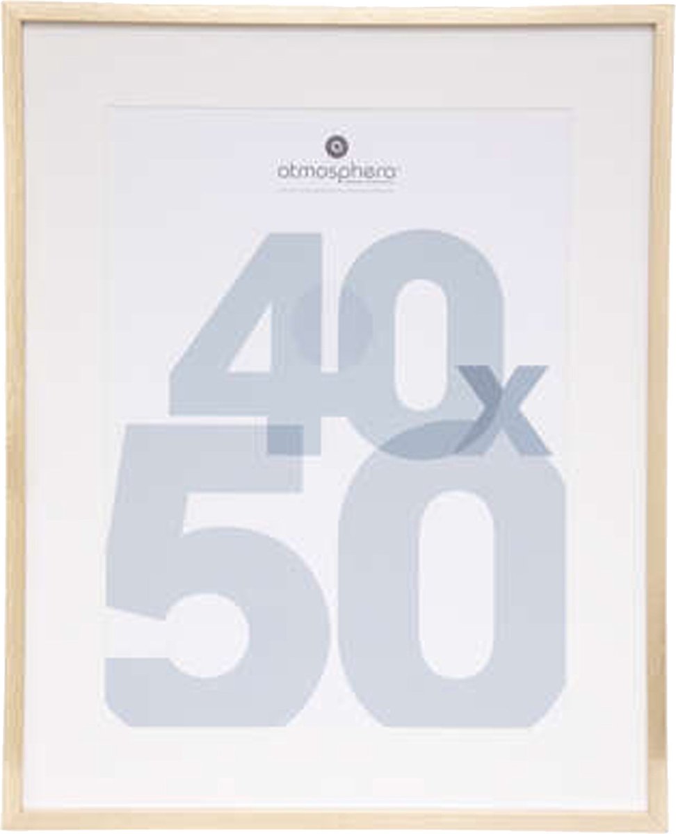 Atmosphera Fotolijstje Manu - met passe partout - voor een foto van 40 x 50 cm - goud - MDF/Glas - Klassieker Goudkleurig