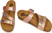 Dr Brinkmann -Dames - roze-goud metallic - slippers & muiltjes - maat 40