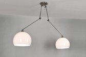 Lumidora Hanglamp 30111 - BROOKLYN - 2 Lichts - E27 - Wit - Aluminium - Kunststof