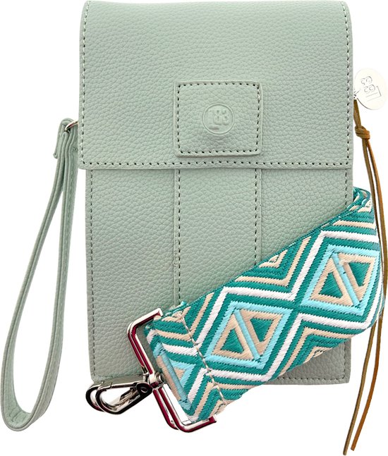 LOT83 Tas Lauren - Vegan leer - Crossbodytas - Handtas - Mint - Perfect voor dagelijks gebruik