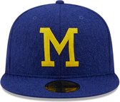 New Era Milwaukee Brewers MLB Wool Oceanside Blue 59FIFTY Fitted Cap (7 3/8) L