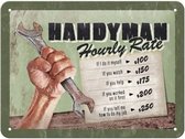 Metalen Bord 15 x 20 cm Handyman Hourly Rate