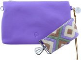 LOT83 Bag Amber - Cuir végétalien - Sac bandoulière - Sac à main - Violet - Perfect pour un usage quotidien