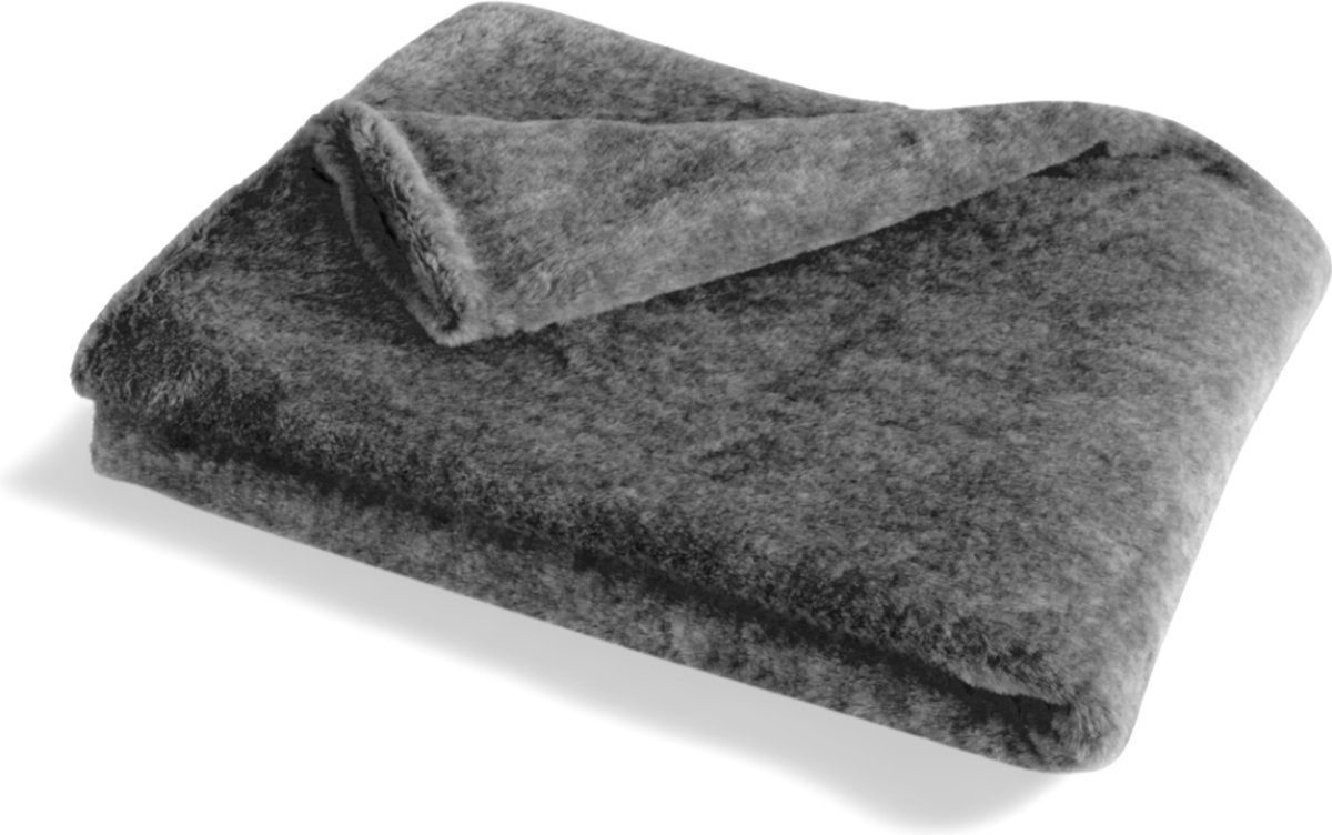 Dulaire Luxe Grote Fleece Plaid Grijs 150 x 200 cm