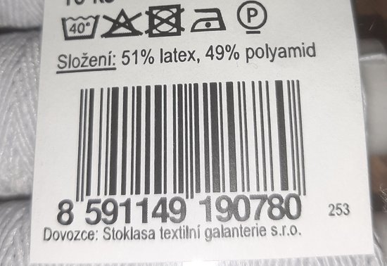 elastisch garen wit - dun rond koordelastiek voor sieraden & naaien - 25m - 0,6 mm — afbeelding 2