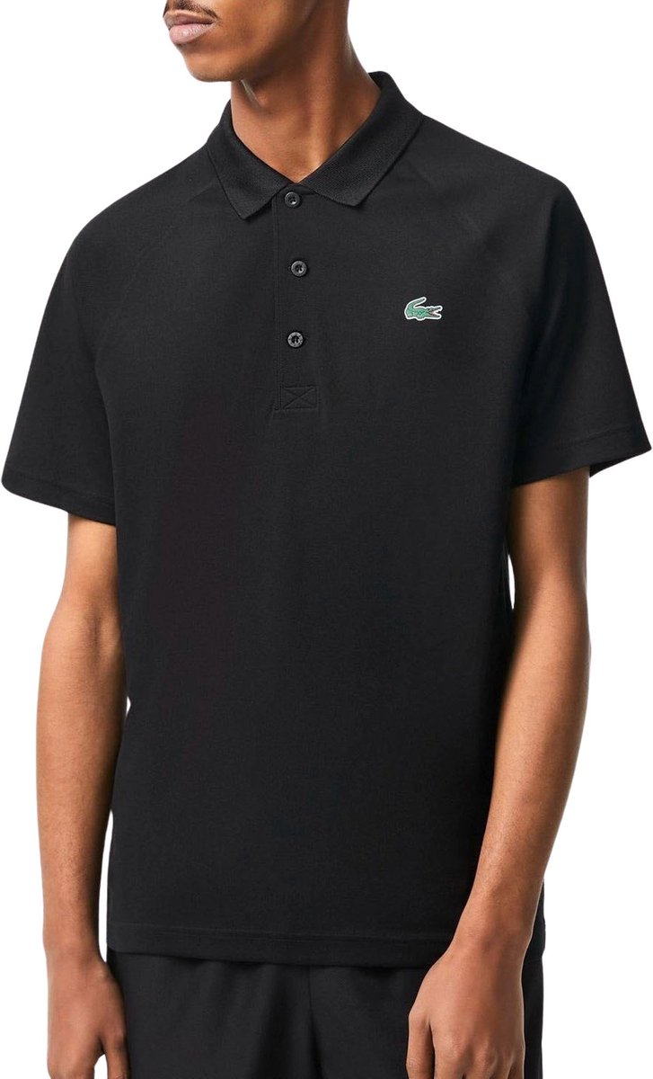 Lacoste Interlock Poloshirt Mannen Zwart