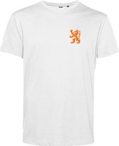 T-shirt Holland Leeuw Klein Oranje | EK 2024 Holland |Oranje Shirt| Koningsdag kleding | Wit | maat S