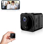 Spy camera wifi met app - Spy camera draadloos - Mini camera spy wifi - Mini camera draadloos - Spionage camera draadloos klein - ‎3,9 x 3,9 x 3,9 cm - 4K HD