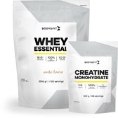 Body & Fit Whey Essential Vanille 2500g + Creatine Monohydraat 500g Bundel - Whey Protein - Proteine Poeder