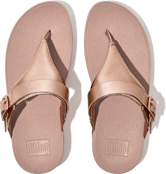 FitFlop Lulu Réglable Toe Post - Cuir ROSE - Taille 36