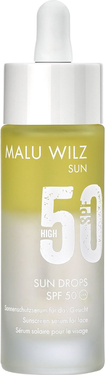 Malu Wilz - Sun Drops SPF 50 - 30ml - enkele druppels onder de dagcrème - beschermd je gezicht - gelaat - summerdrops