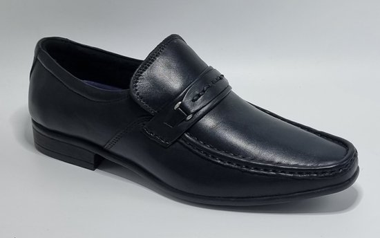 Foto: Sagar shoes heren schoenen heren loafers echt leer zwart maat 42