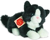 Hermann Teddy Cuddly Cat Noir Blanc