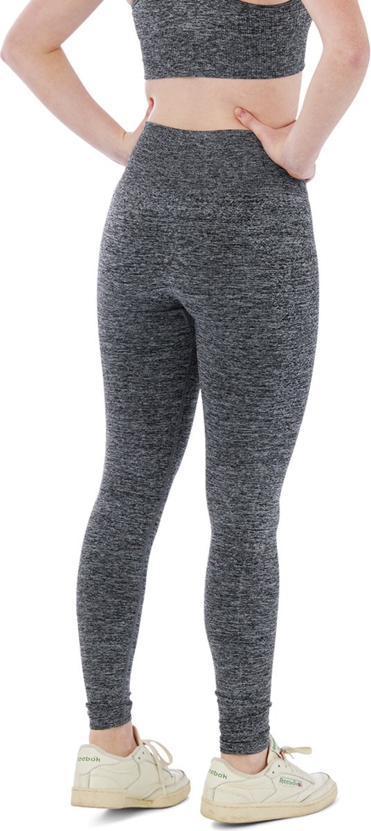 Sportlegging Dames High Waist - Antraciet - Maat XL - Legging Dames - Sportkleding Dames Legging — afbeelding 4