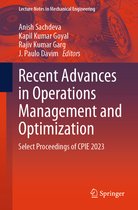 Lecture Notes in Mechanical Engineering- Recent Advances in Operations Management and Optimization