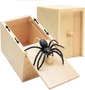 Go Go Gadget - Fausse Araignée en Boîte - Farce - Blague - Halloween - Boîte en bois - Effrayante (fausse) Araignée