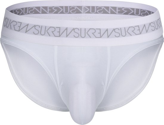 Sukrew - Sous-vêtement Hommes - Slips Homme - Tanga White - Blanc - 1 x Blanc - Prêt-à-Porter