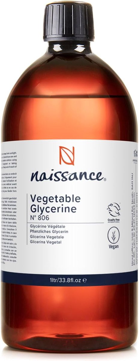 Glycérine végétale 1 litre - liquide, Qualité & alimentaire, vegan,  naturelle, sans parfum
