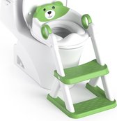 Toiletladder voor kinderen, geüpgraded kindertoilet voor jongens en meisjes, 2-in-1 kindertoiletbril met trap, spat- en antislip treeplank