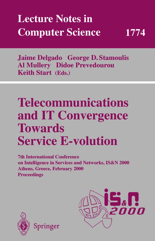 Telecommunications and It Convergence Towards Service E-volu ... - cover