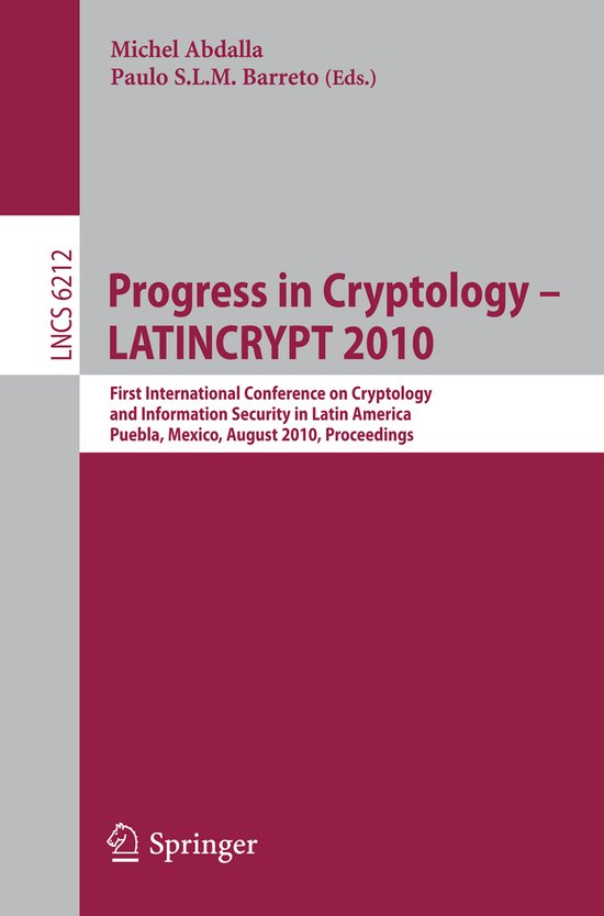 Progress in Cryptology LATINCRYPT 2010 - cover
