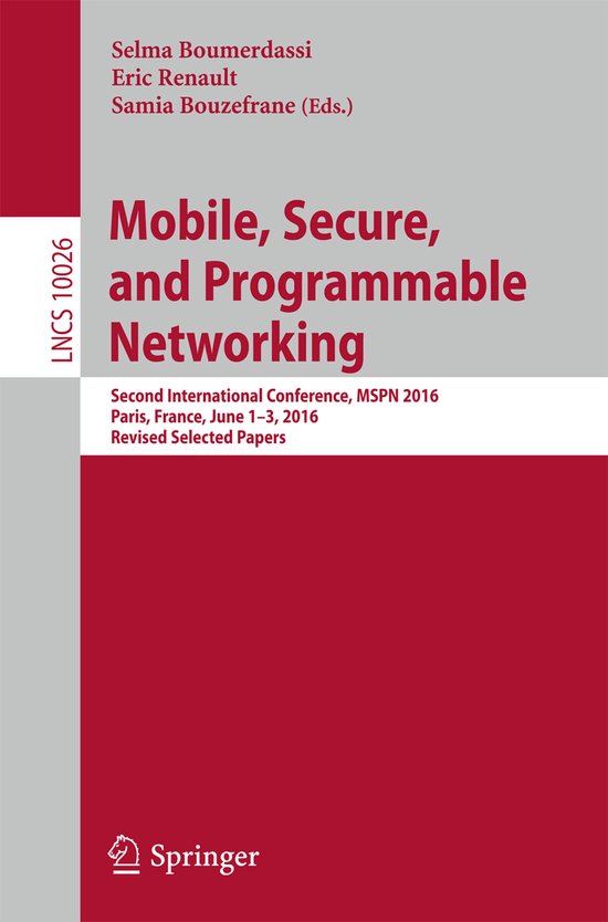Mobile, Secure, and Programmable Networking - cover