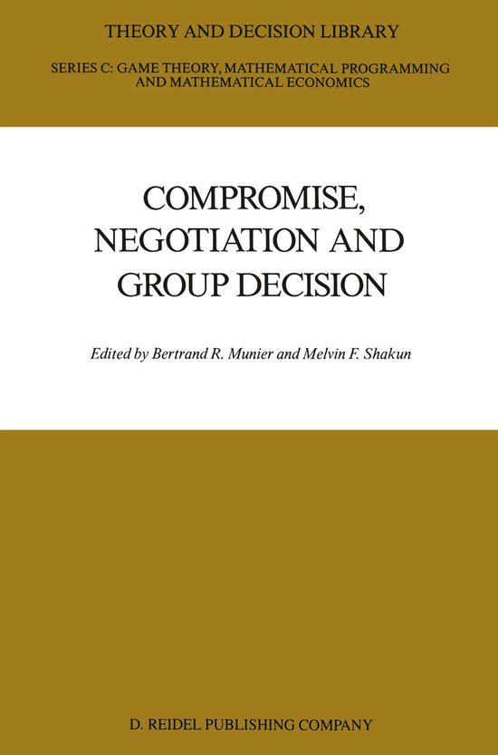 Theory and Decision Library C1- Compromise, Negotiation and  ... - cover