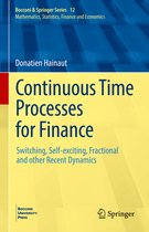 Bocconi & Springer Series- Continuous Time Processes for Finance