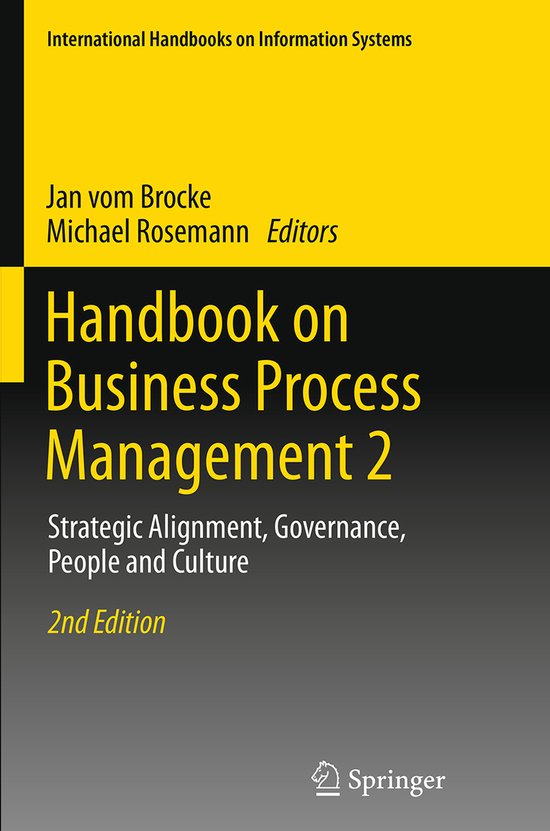 Handbook on Business Process Management 2 - cover