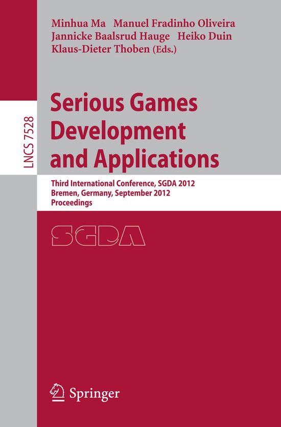 Serious Games Development and Applications - cover
